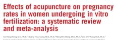 2012 Meta-Analyse Effekte Akupunktur bei IVF